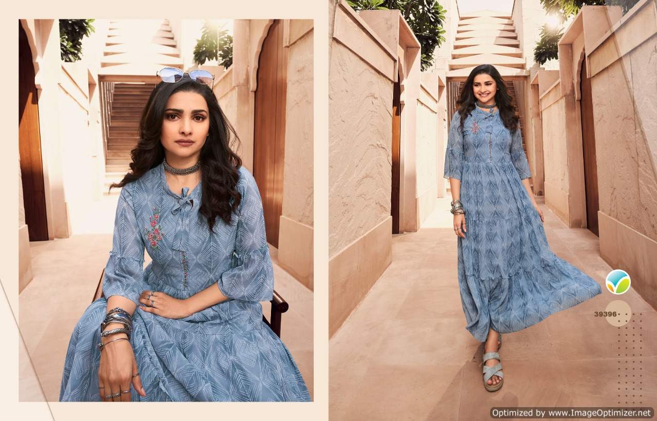 Vinay Tumbaa Dynamic Fancy Designer Georgette Party Wear Anarkali Kurti Collection